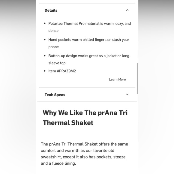 Prana Women's tri-thermal shacket Olive Green Jacket X-Large - Picture 4 of 9